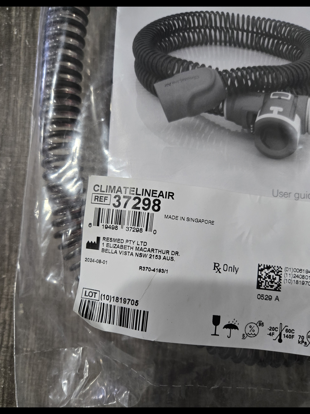 ResMed ClimateLineAir Heated CPAP Hose 37298 - Picture 2 of 4
